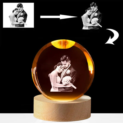 Personalized Pregnancy Orb + FREE LED Stand