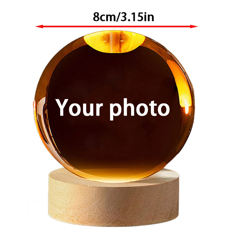 Personalized Pregnancy Orb + FREE LED Stand